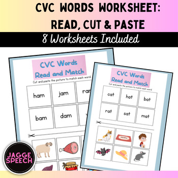 Preview of CVC Words Cut & Paste Activity