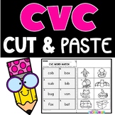 CVC Words Worksheets Cut and Paste