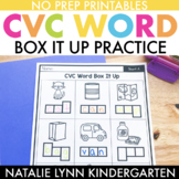 CVC Words Worksheets | CVC Word Box It Up