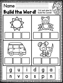 CVC Words Worksheets - CVC Worksheets - Kindergarten Home Learning