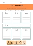 CVC Words Worksheets, Consonant-Vowel-Consonant Words