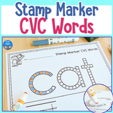 CVC Words Worksheets for Stamp Markers