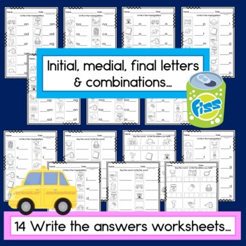 CVC Words Worksheets short a by Paula's Primary Classroom | TpT