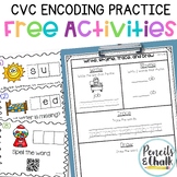 CVC Words for Kindergarten Literacy Centers or Morning Wor
