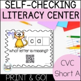CVC Words for Kindergarten Literacy Centers or Morning Wor