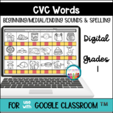 CVC Words for use with Google Classroom™ and Google Slides™