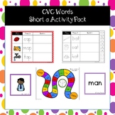 CVC Words - short a activity pack for Literacy Centers