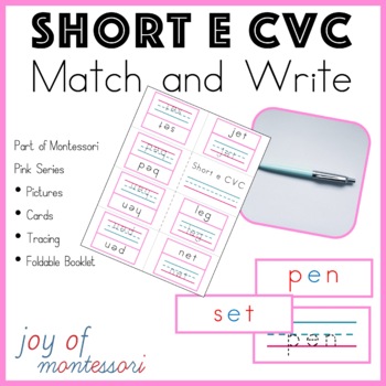 Preview of CVC Words with Short E
