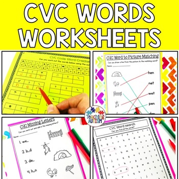 Preview of CVC Words Worksheets