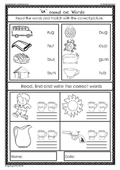 cvc worksheet for kindergarten by aishath hillu tpt