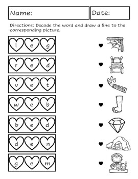 CVC Worksheets by The Kinder Diaries | TPT