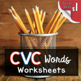 CVC Worksheets DOLLAR DEAL - Short vowels - Kindergarten F