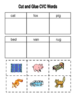 CVC Worksheets-Kindergarten/First by Susan Falvey | TpT