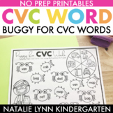 CVC Worksheets: Spin and Color CVC Words