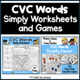 CVC Worksheets and Games Bundle The Science of Reading