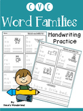 Practice Writing CVC Words Simple Worksheets for Morning Work