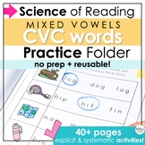 CVC Worksheets for Short Vowels Science of Reading Activities