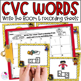 CVC Words - Fall Write the Room - Short Vowels