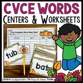 Fall CVC & CVCe Silent E Centers | Short & Long Vowels | F