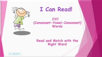 Preview of CVC (Consonant-Vowel-Consonant) Words - Interactive PowerPoint Activity!