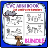 CVC cut and paste mini book, CVC sight word mini book, BUNDLE