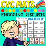 CVC short a mats and worksheets