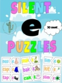 CVC to CVCE Silent E Puzzle Word Work Center Activity Game