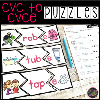 Preview of CVC to CVCe Puzzles