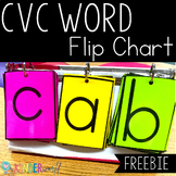 CVC word Flip Chart Freebie | Blending CVC Words