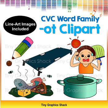 Short i CVC Words Family Clip Art