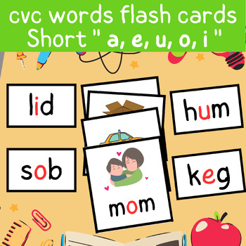 FREE! - Ukrainian Translation - CVC Words Flashcards