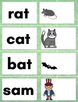 CVC words with Picture Matching by Mariana Pena | TPT