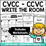 Write the Room CVCC CCVC Words Beginning and Ending Blends