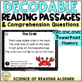 CVCC, CCVCC Decodable Reading Passages and Comprehension Q