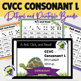 CCVC Consonant L Roll & Read Words/Sentences |Phonics Game