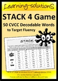 CVCC Word Game - STACK 4 - Targets Fluency - Great for Con