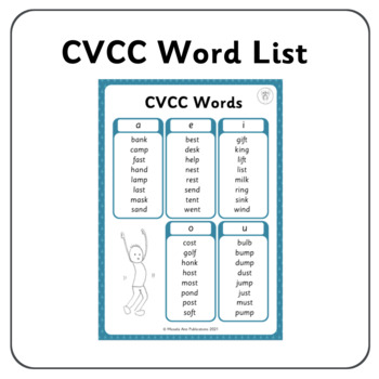 Preview of CVCC Word List