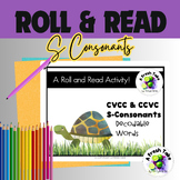 CVCC and CCVC Roll & Read Freebie |Phonics Game| S-Consona
