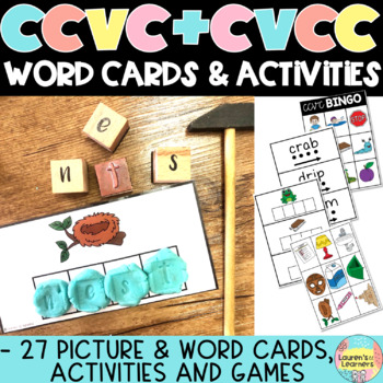 Preview of CVCC and CCVC Word activities