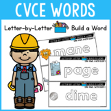 CVCE Activities: Long Vowels With Silent E - WORD BUILDING CARDS