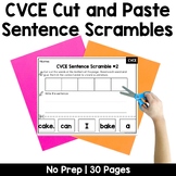 CVCE Decodable Sentence Scrambles Cut and Paste