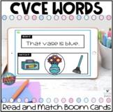 CVCE Read and Match Sentences Boom Cards