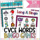 CVCE Words Bingo Games | Long Vowels | Silent E Small Grou