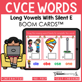 CVCE Words Boom Cards™ | Long Vowels With Silent E Words