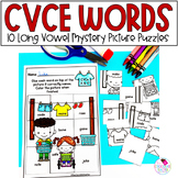 CVCE Worksheets with Magic E - No Prep Phonics Puzzles