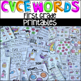 CVCE Worksheets and Printables for First Grade