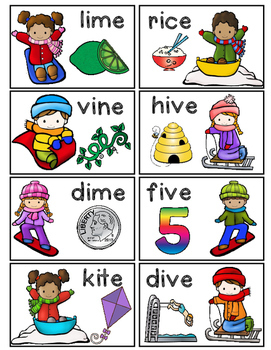 Winter Write the Room: CVCE Words by Herding Kats in Kindergarten