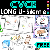 CVCe Worksheets Long U FREE Silent E Phonics Activities