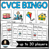 CVCe Bingo Game Reading Magic e Words Long Vowels