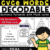 CVCe Decodable Sentence Pyramids for Reading Fluency with 